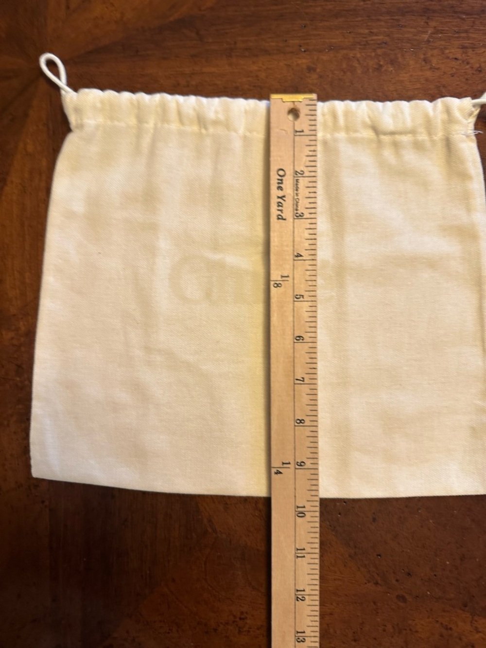 Chloe Cream Drawstring Dust Bag - Picture 3 of 3